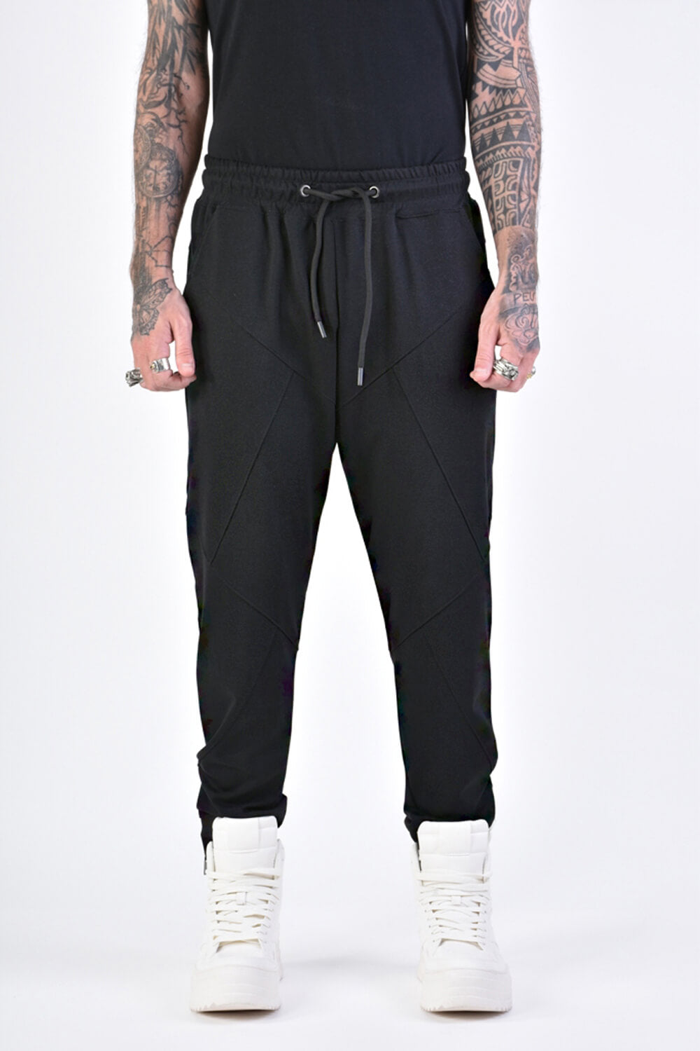 Stretch Regular Fit Pants Black