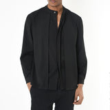 Regular Fit Stretch Shirt Black