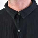 Gauze Cotton Shirt Black