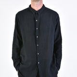 Gauze Cotton Shirt Black