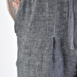 3V LM108 Linen Pants Grey