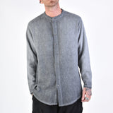 3V LM117 L/S Button-Up Cotton Shirt Grey