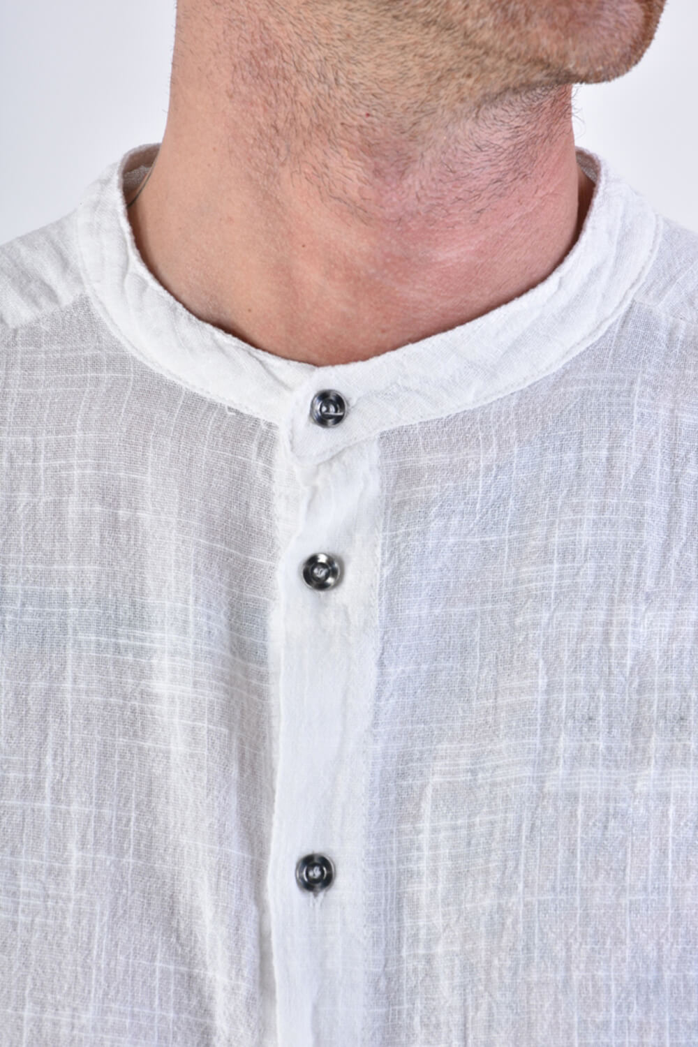 L/S Button-Up Cotton Shirt White