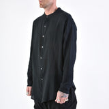 3V LM118 L/S Button-Up Cotton Shirt Black