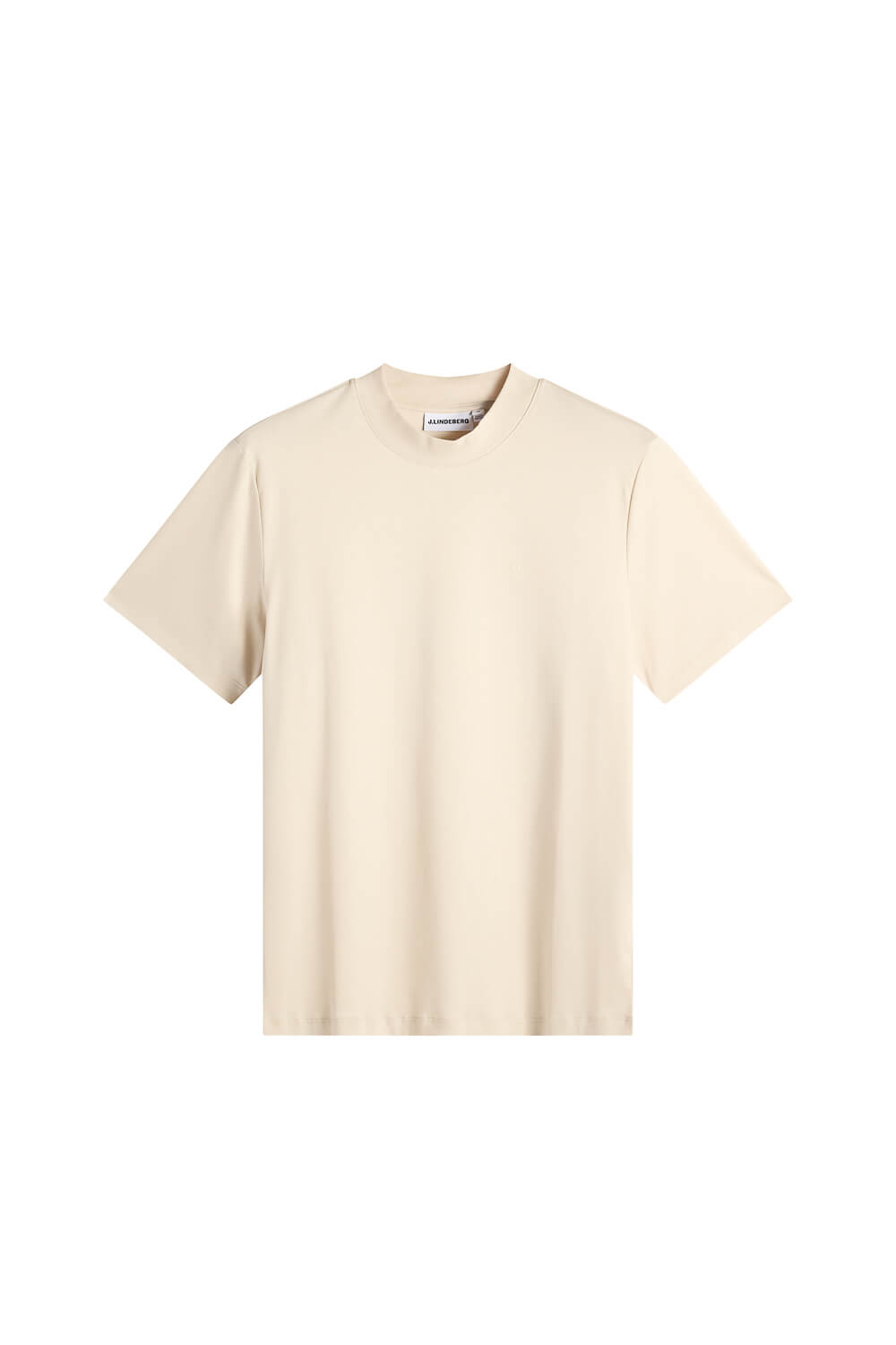 Ace Mock Neck T-Shirt Cream