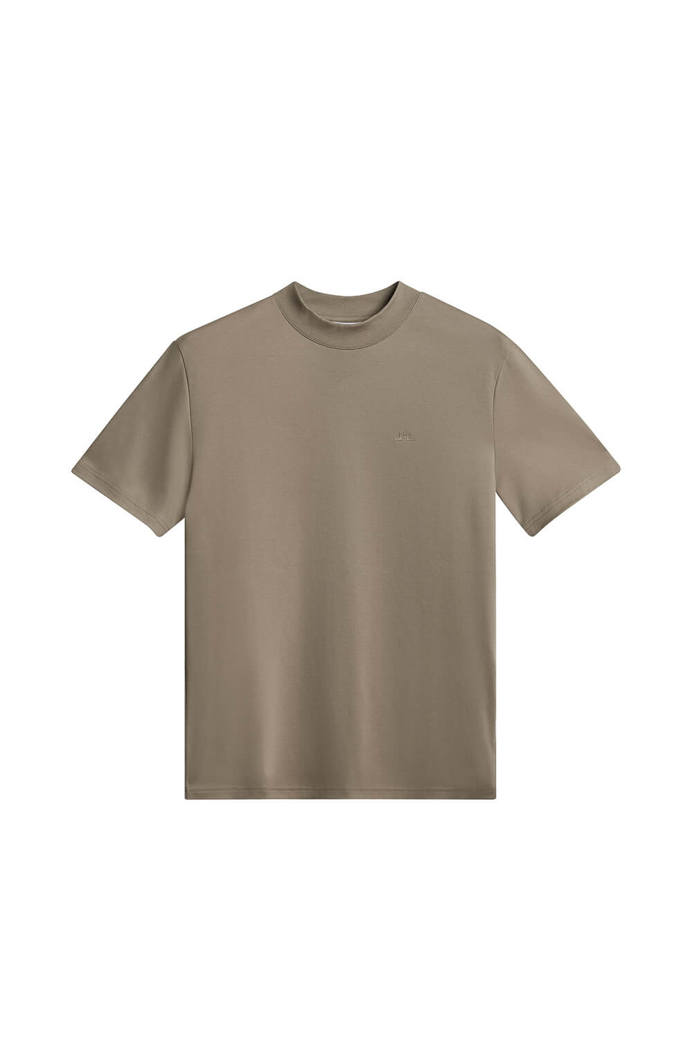 Ace Mock Neck T-Shirt Taupe