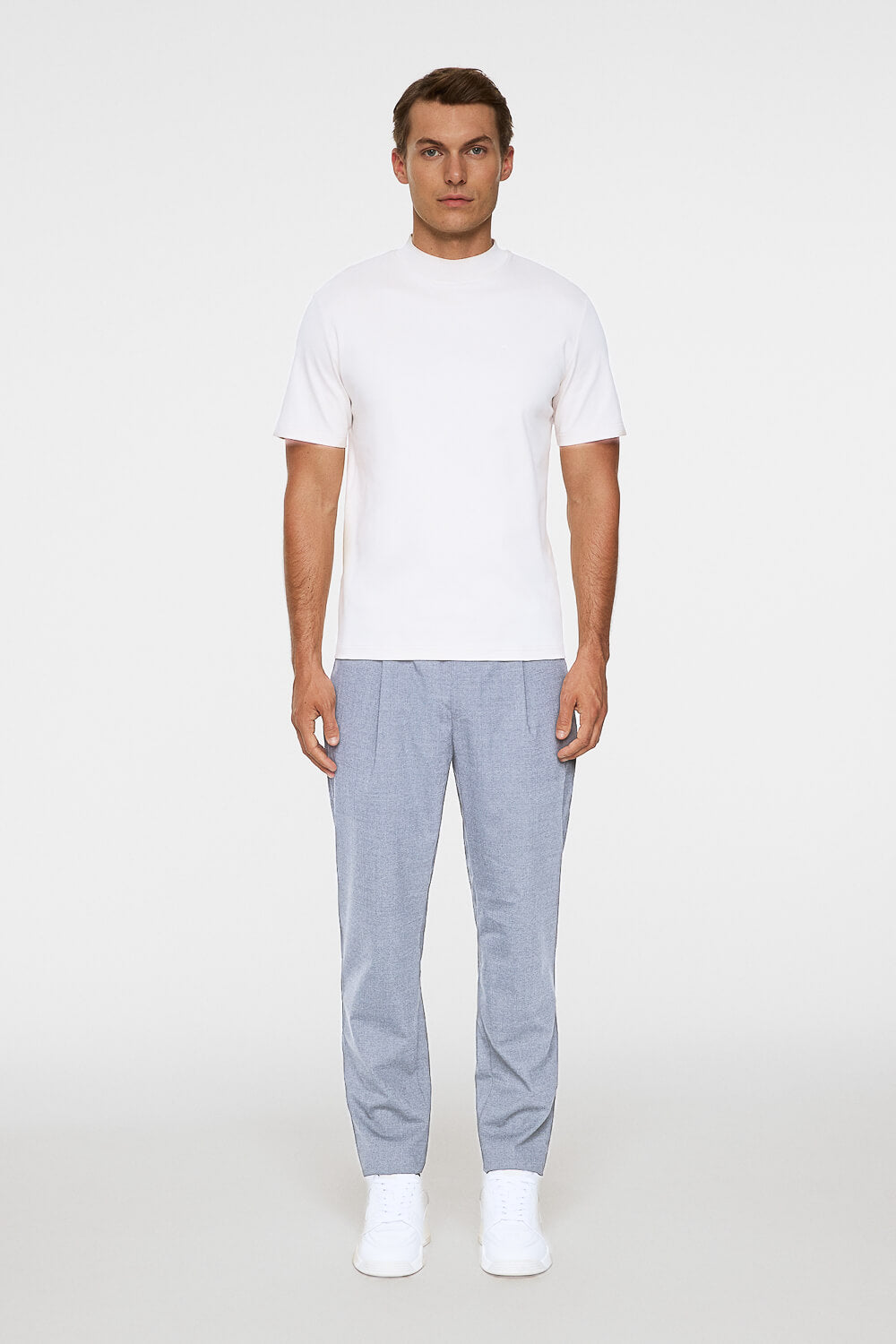 Ace Mock Neck T-Shirt White
