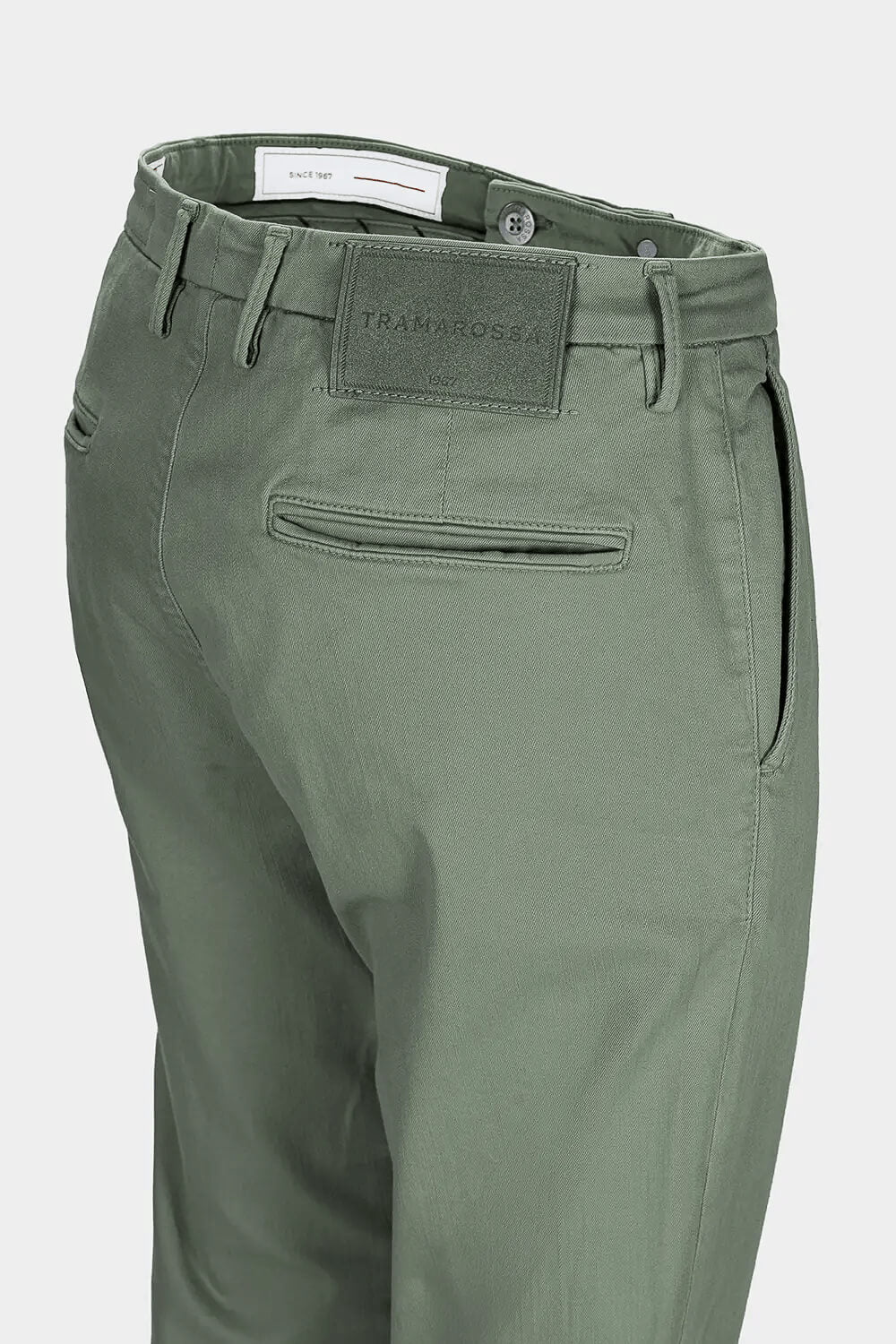 Alberto Soft Dye Chino Trouser Sage
