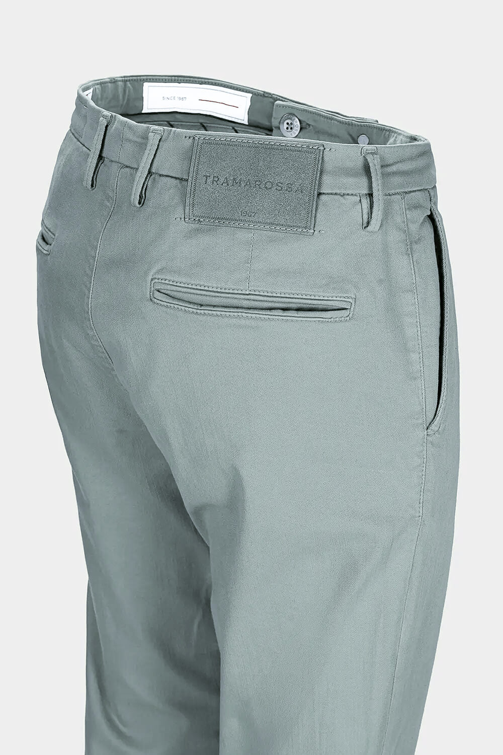 Alberto Soft Dye Chino Trouser Sage