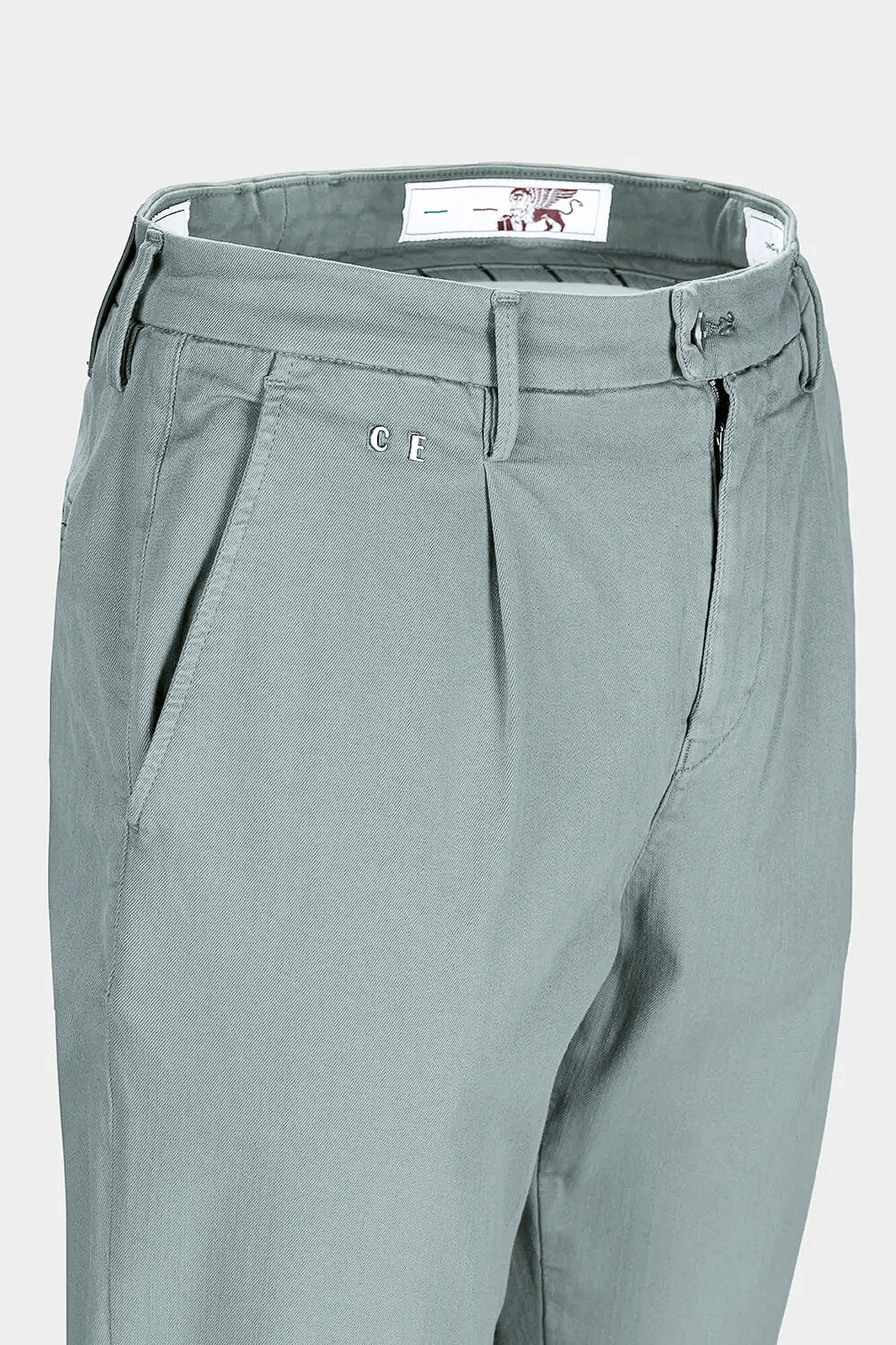 Alberto Soft Dye Chino Trouser Sage