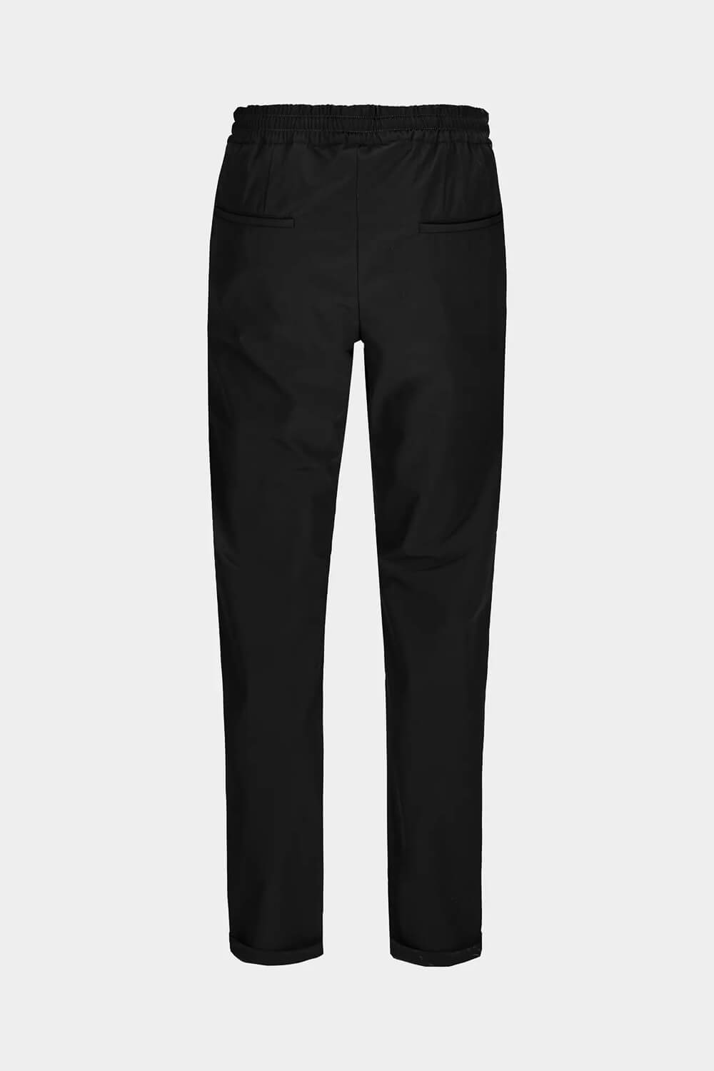 Alvise Tecs Water Wash Drawstring Trouser Black