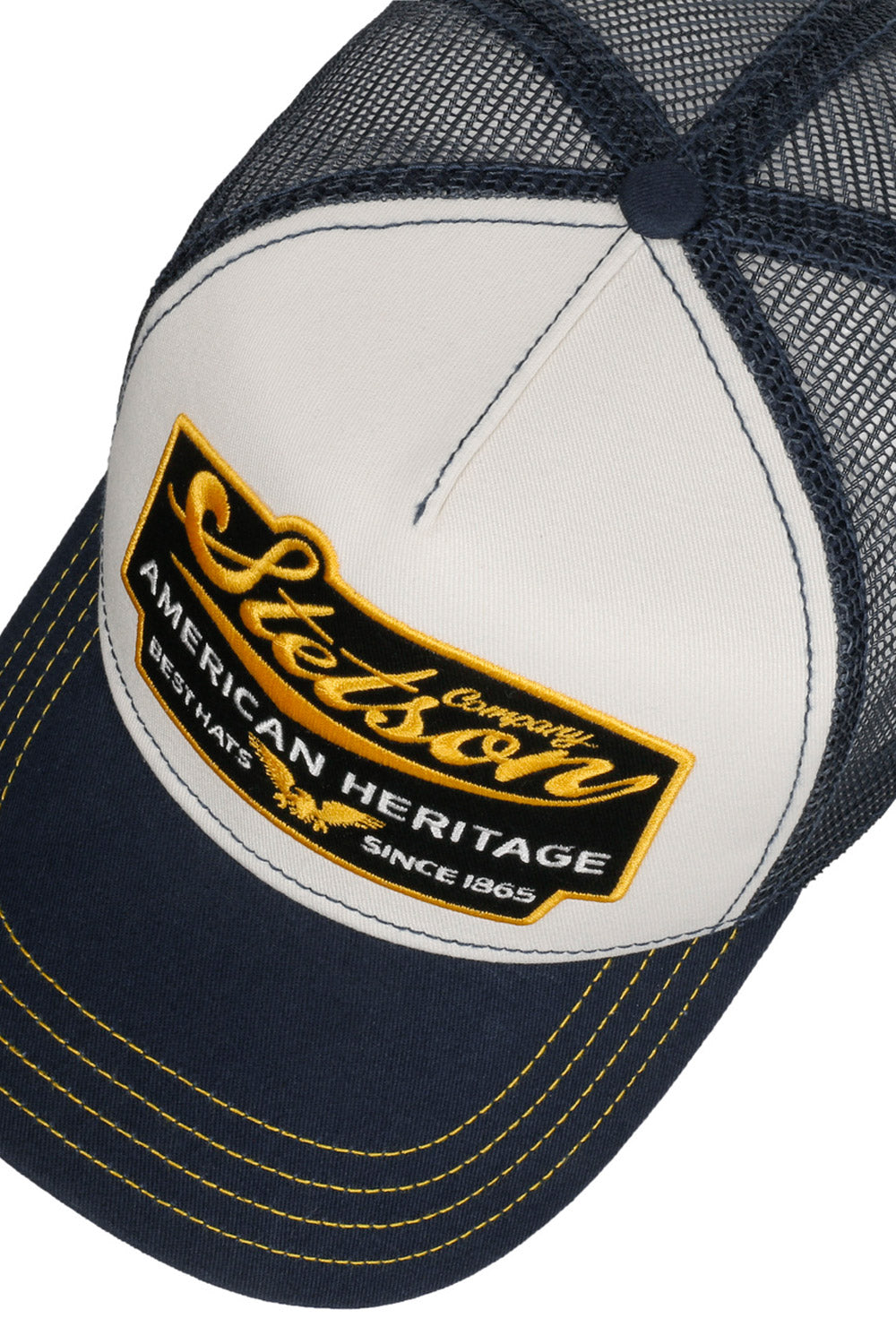 Buy the Stetson American Heritage Trucker Cap in Navy/White at Intro. Spend £50 for free UK delivery. Official stockists. We ship worldwide.