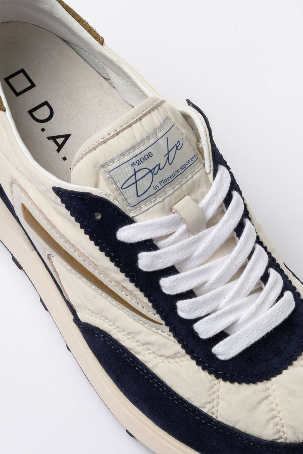 Athleta Nylon Sneaker Ivory/Blue