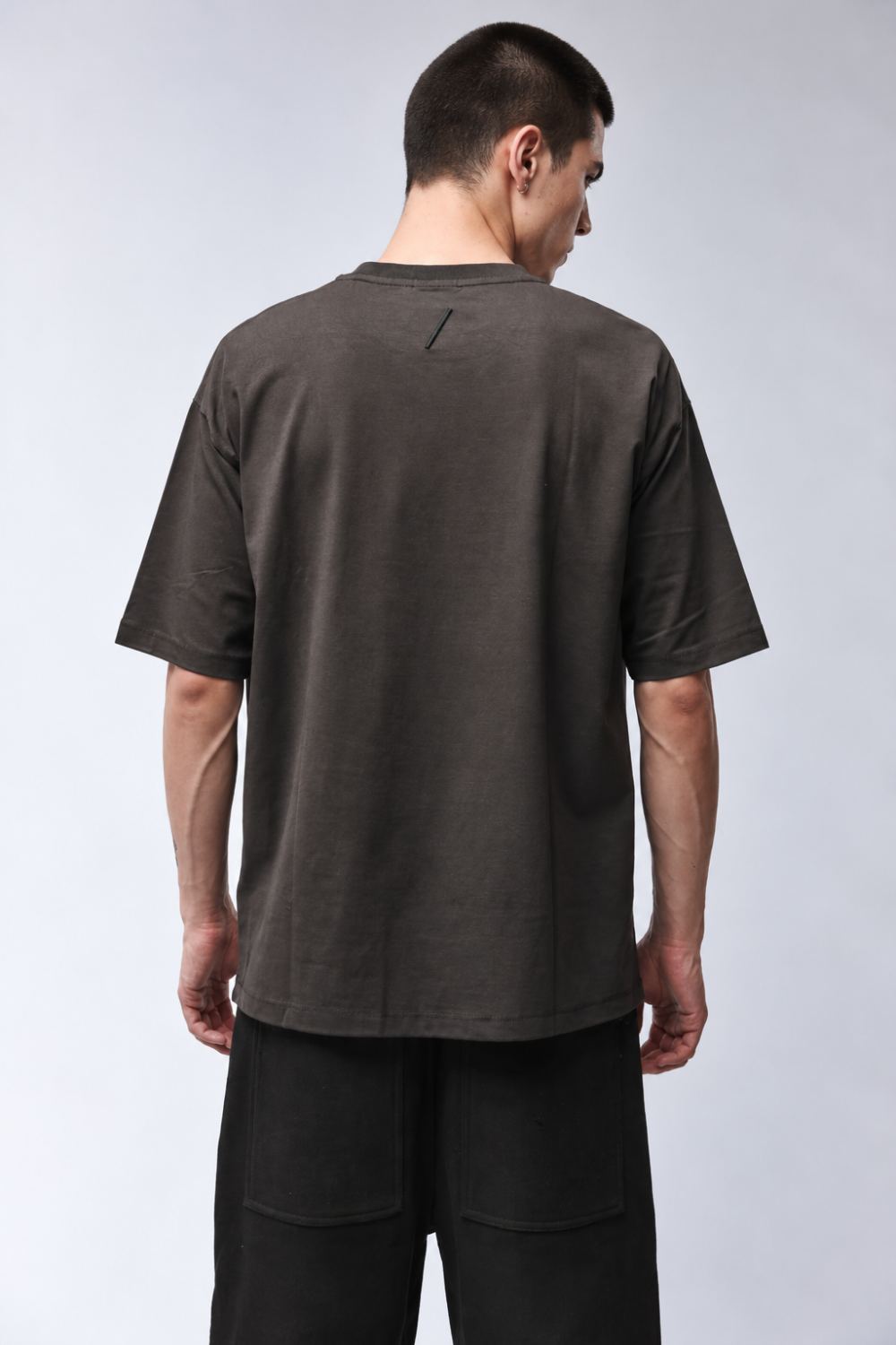 M TS 986 Cotton/Modal Blend Relaxed Fit T-Shirt Brown
