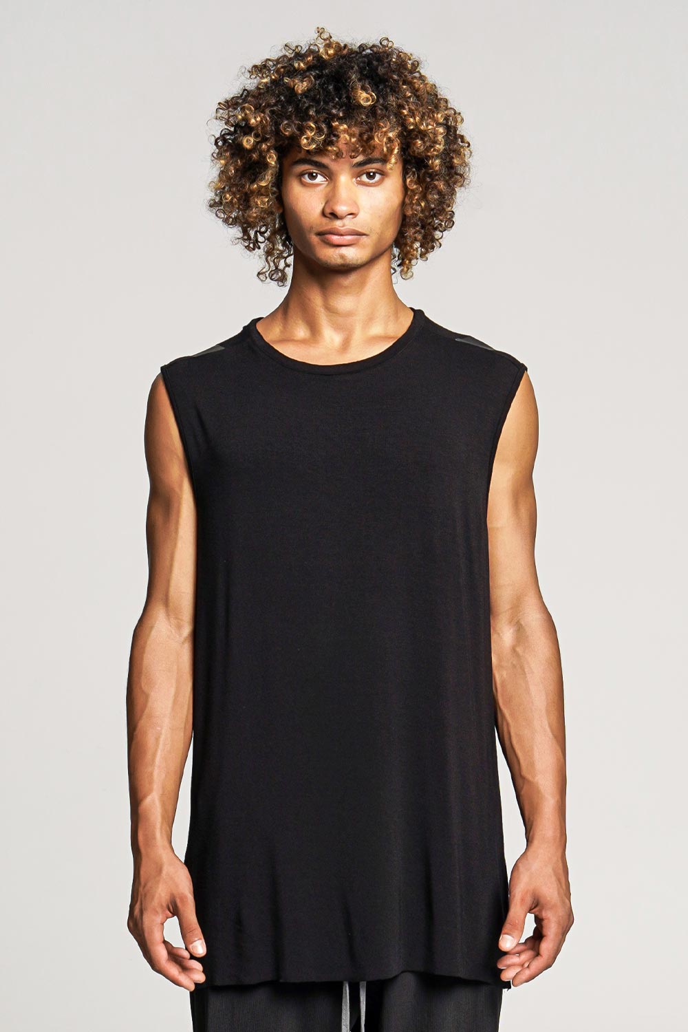 Bamboo Tank T-Shirt Black