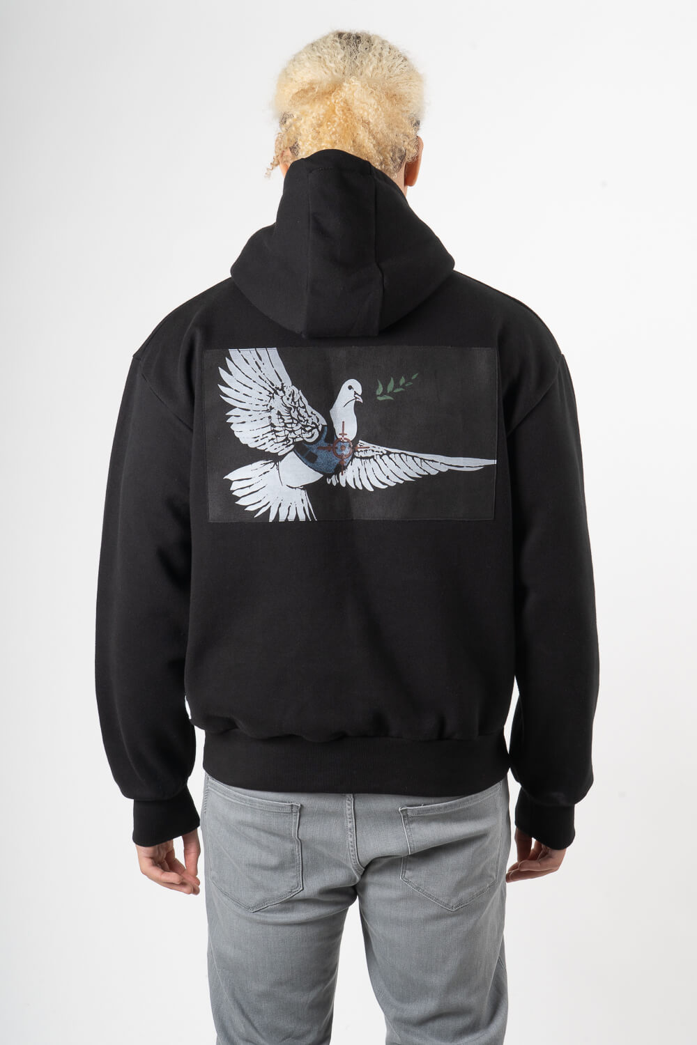 Banksy Peace & Love Hoodie Black