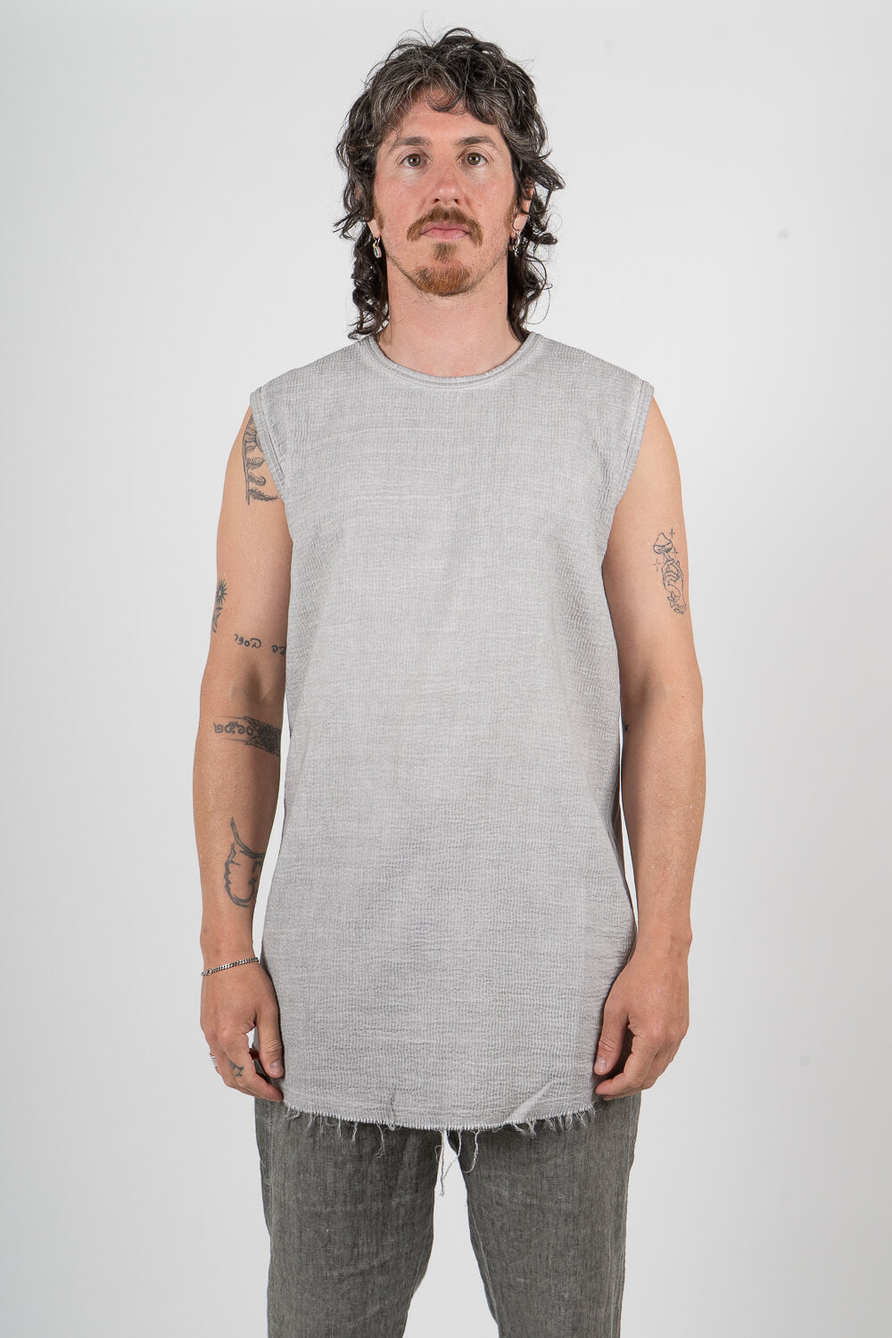 Bardeur Micro Ondes Sleeveless T-Shirt Light Grey