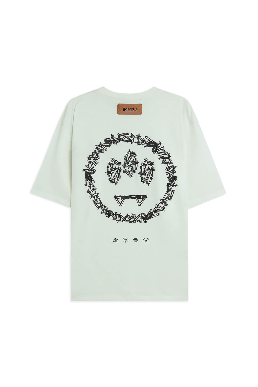 Barrow Barb Wire Face T-Shirt White