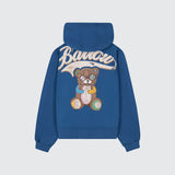 Barrow Bear Print Hoodie Blue