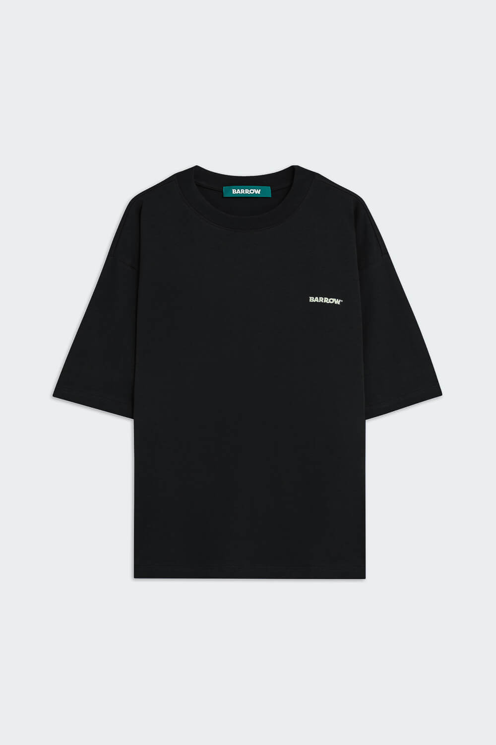 Barrow Label Jersey Round Neck T-Shirt Black