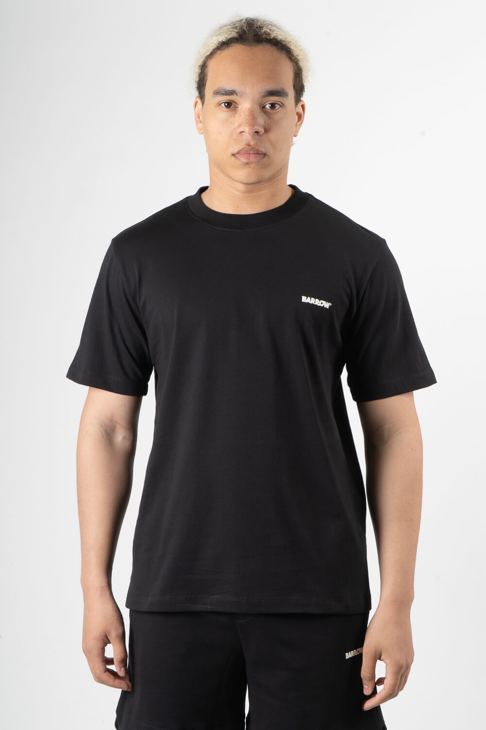 Barrow Label Jersey Round Neck T-Shirt Black