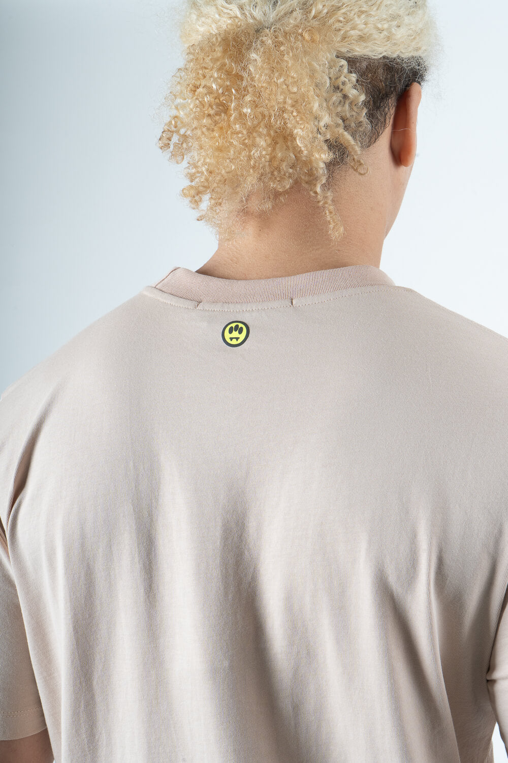 Barrow Label Jersey Round Neck T-Shirt Sand