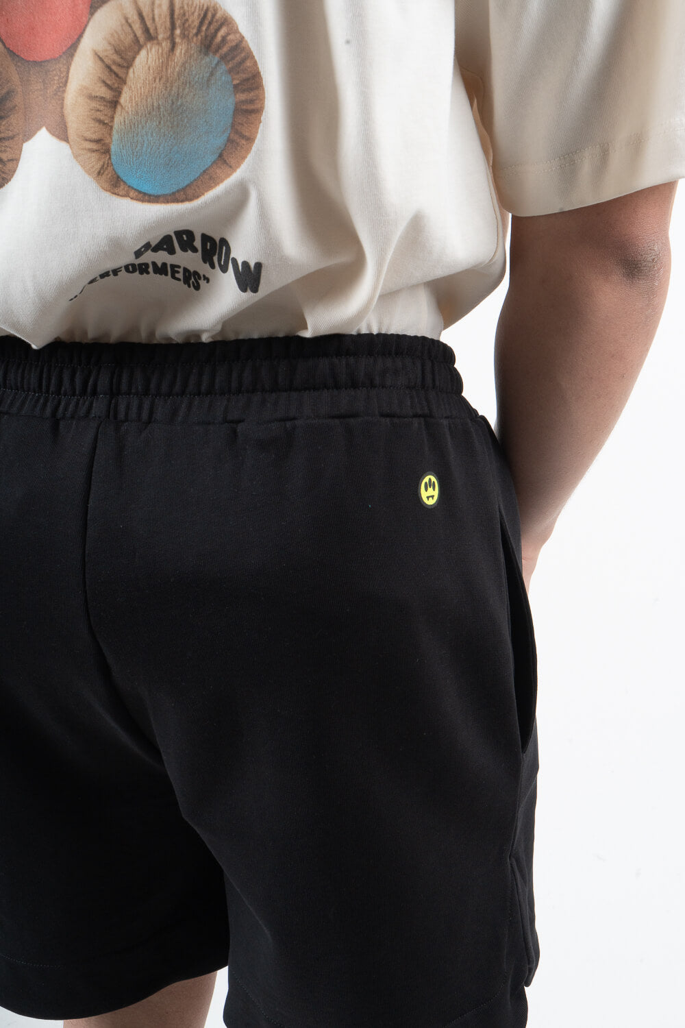 Barrow Label Jersey Shorts Black