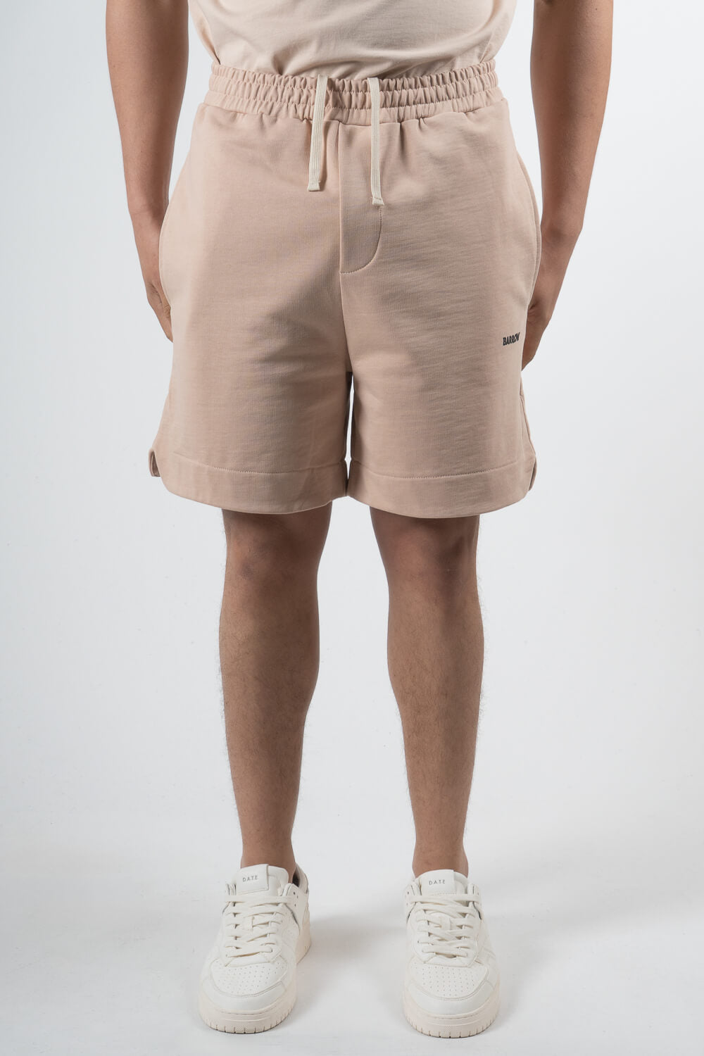 Barrow Label Jersey Shorts Sand
