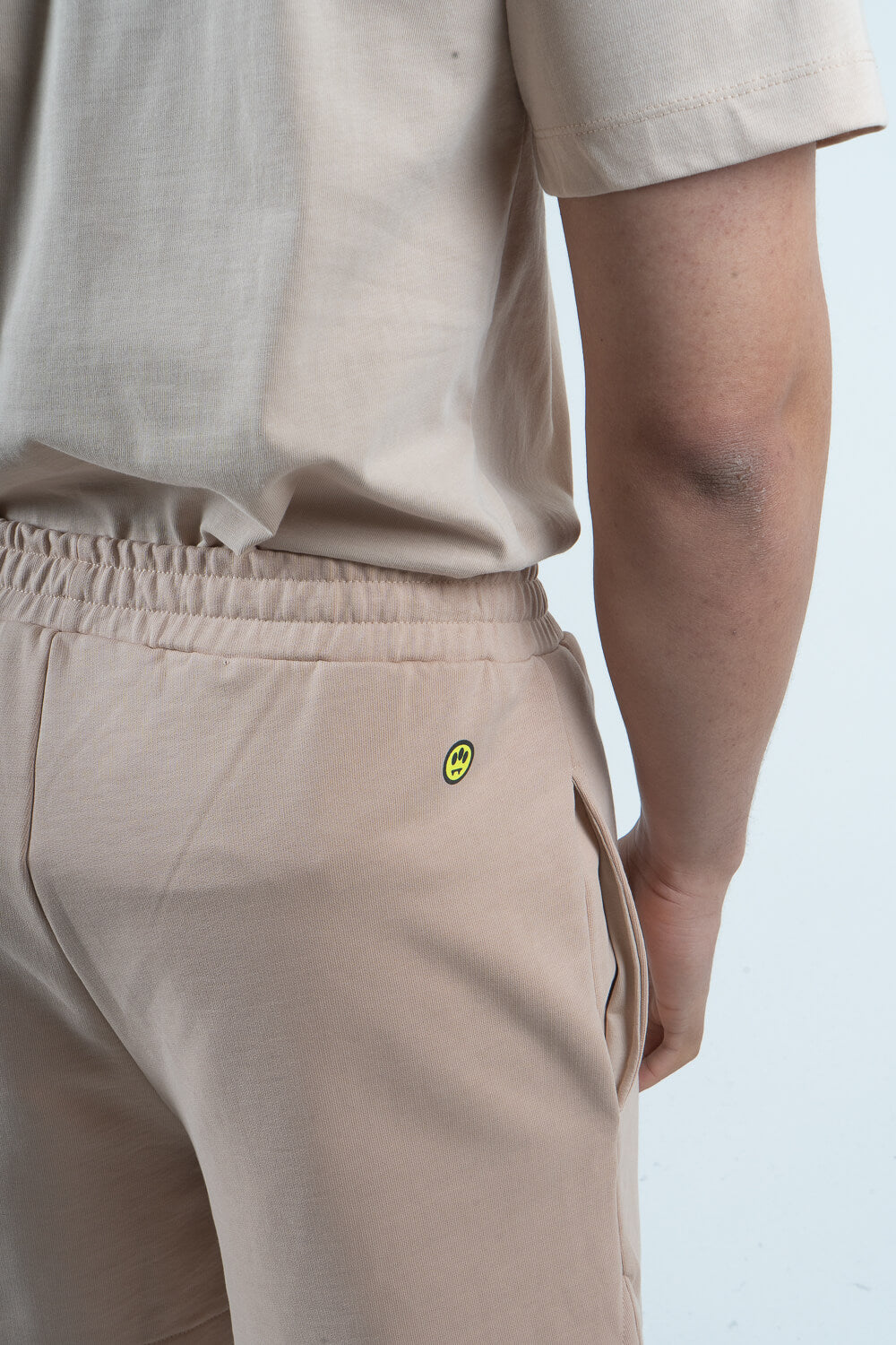 Barrow Label Jersey Shorts Sand