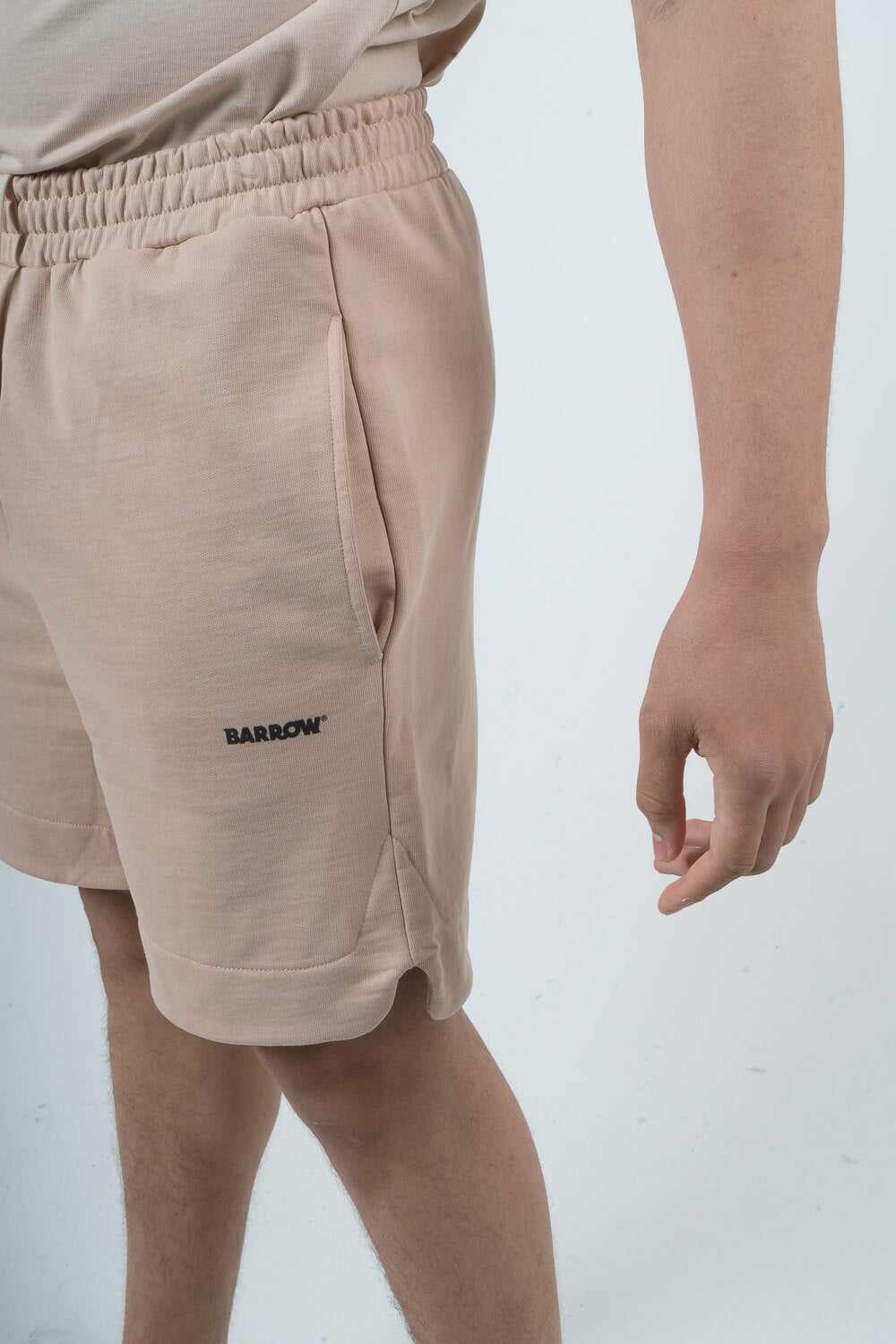 Barrow Label Jersey Shorts Sand