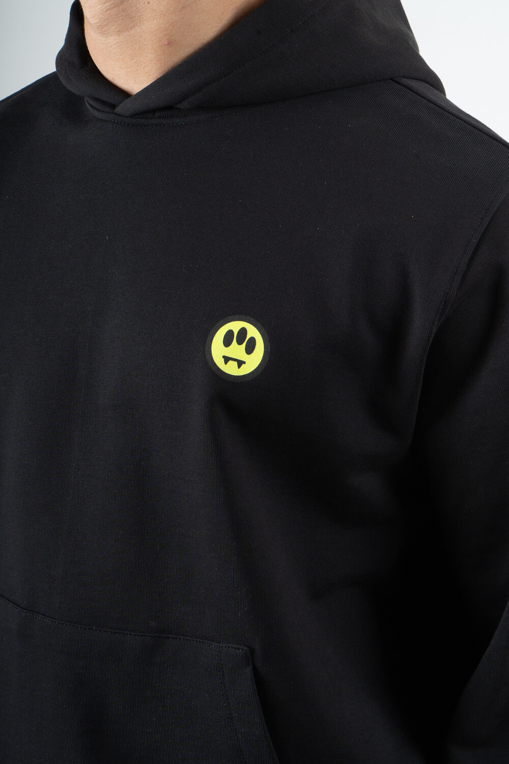 Barrow Logo Print Hoodie Black