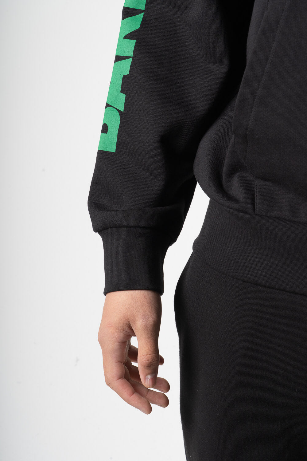 Barrow Logo Print Hoodie Black
