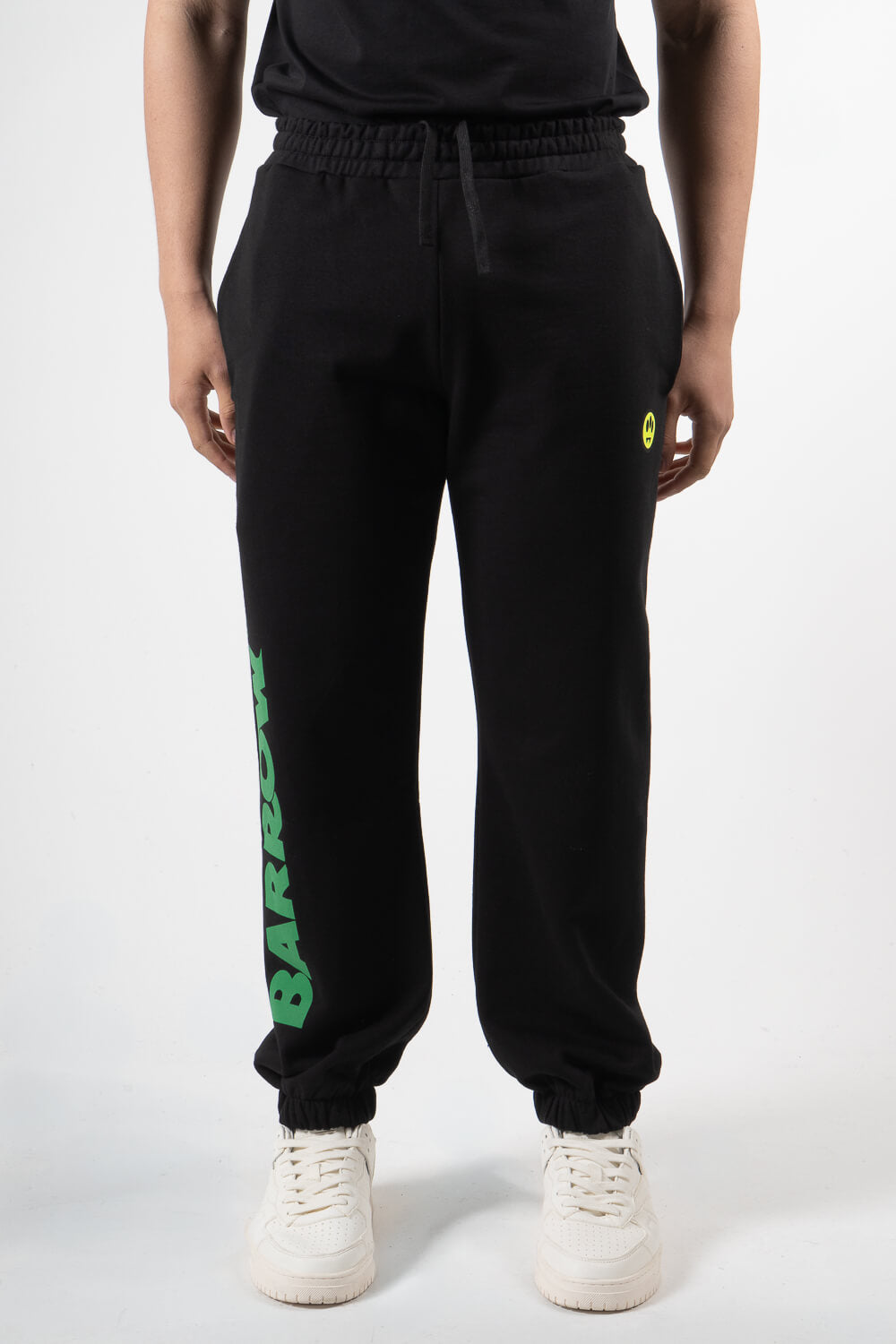 Barrow Logo Print Sweatpants Black