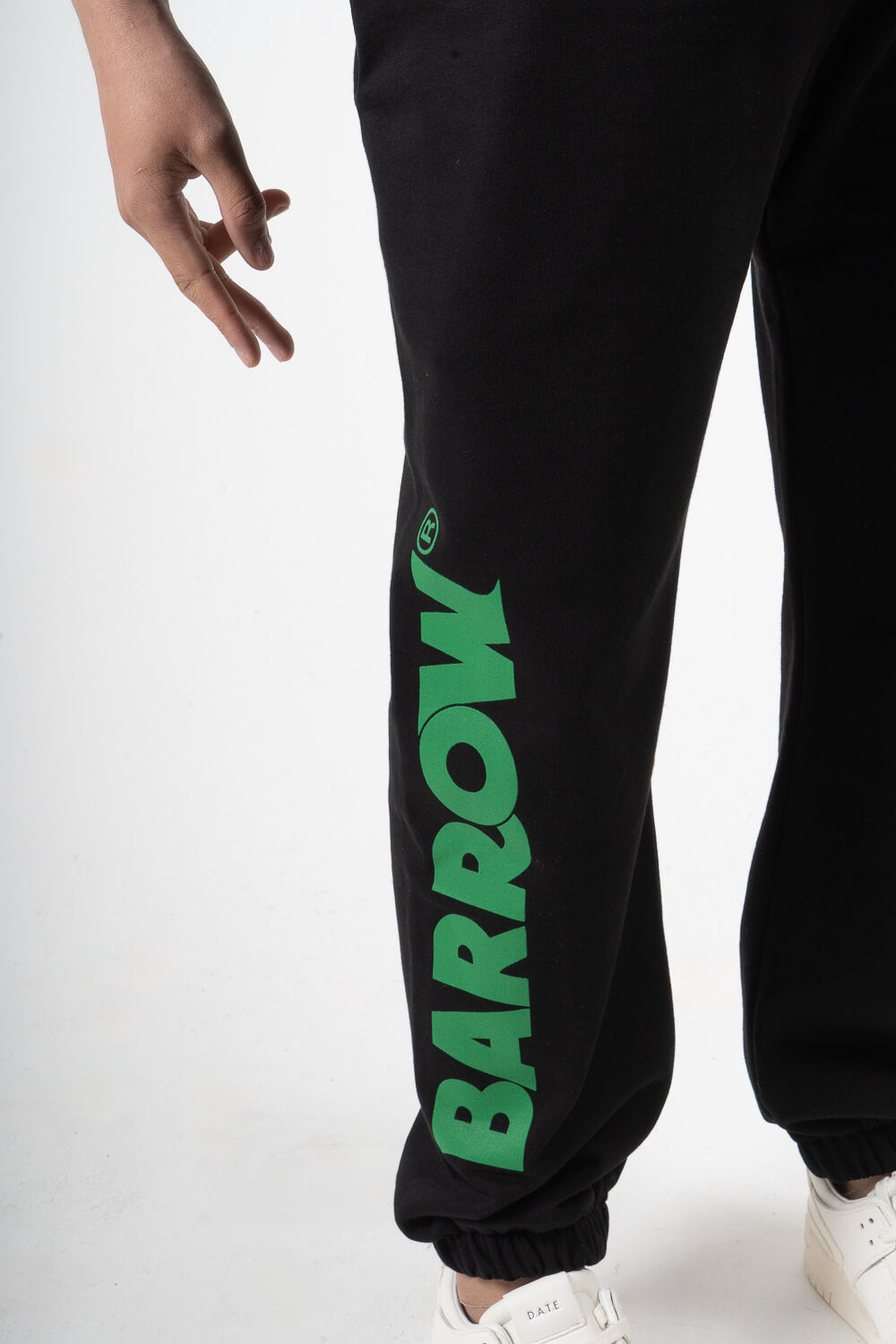 Barrow Logo Print Sweatpants Black
