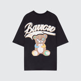 Bear Barrow Print T-Shirt Black