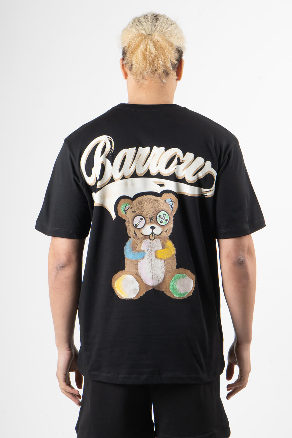 Bear Barrow Print T-Shirt Black