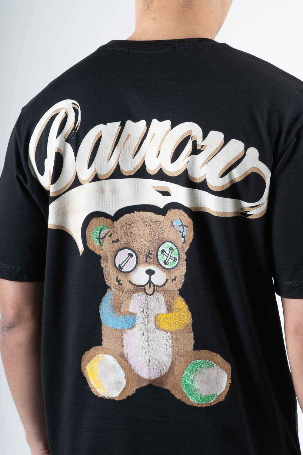 Bear Barrow Print T-Shirt Black