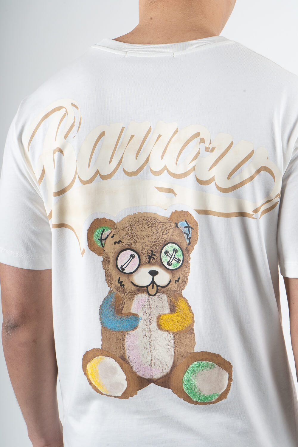 Bear Barrow Print T-Shirt White