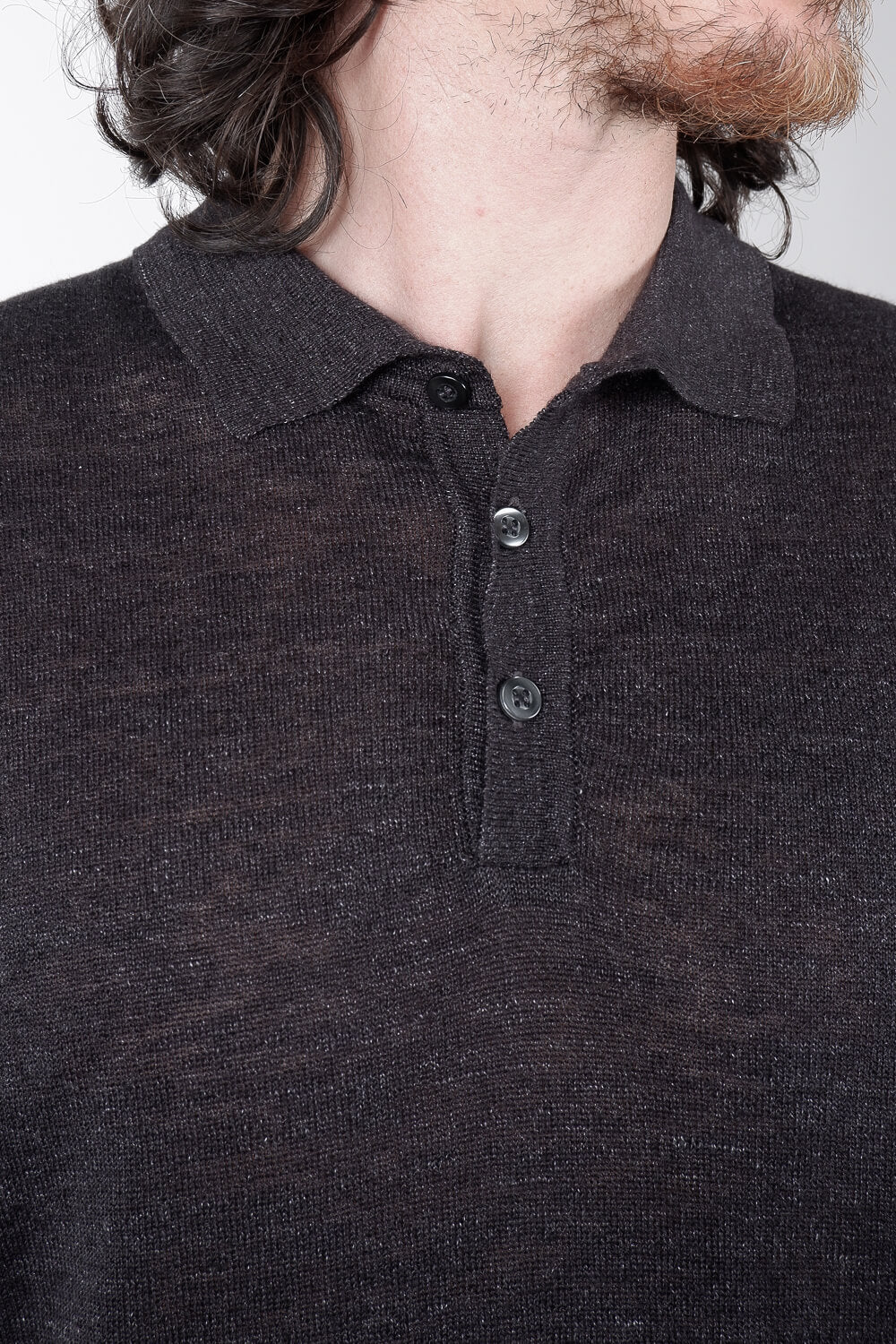 Linen Rico Polo Black