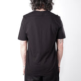 Textured Detail Cotton T-Shirt Black