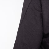 Textured Detail Cotton T-Shirt Black