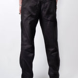 Regular Fit Cotton/Linen Chinos Black