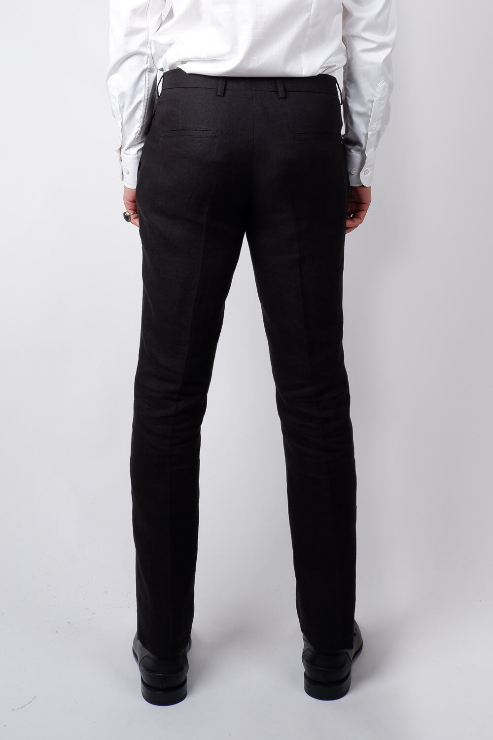 Craig Linen Trouser Black