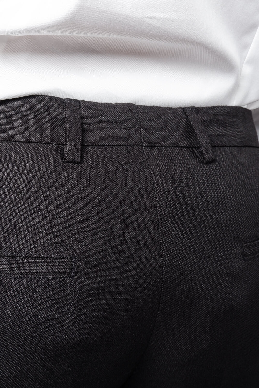 Craig Linen Trouser Black