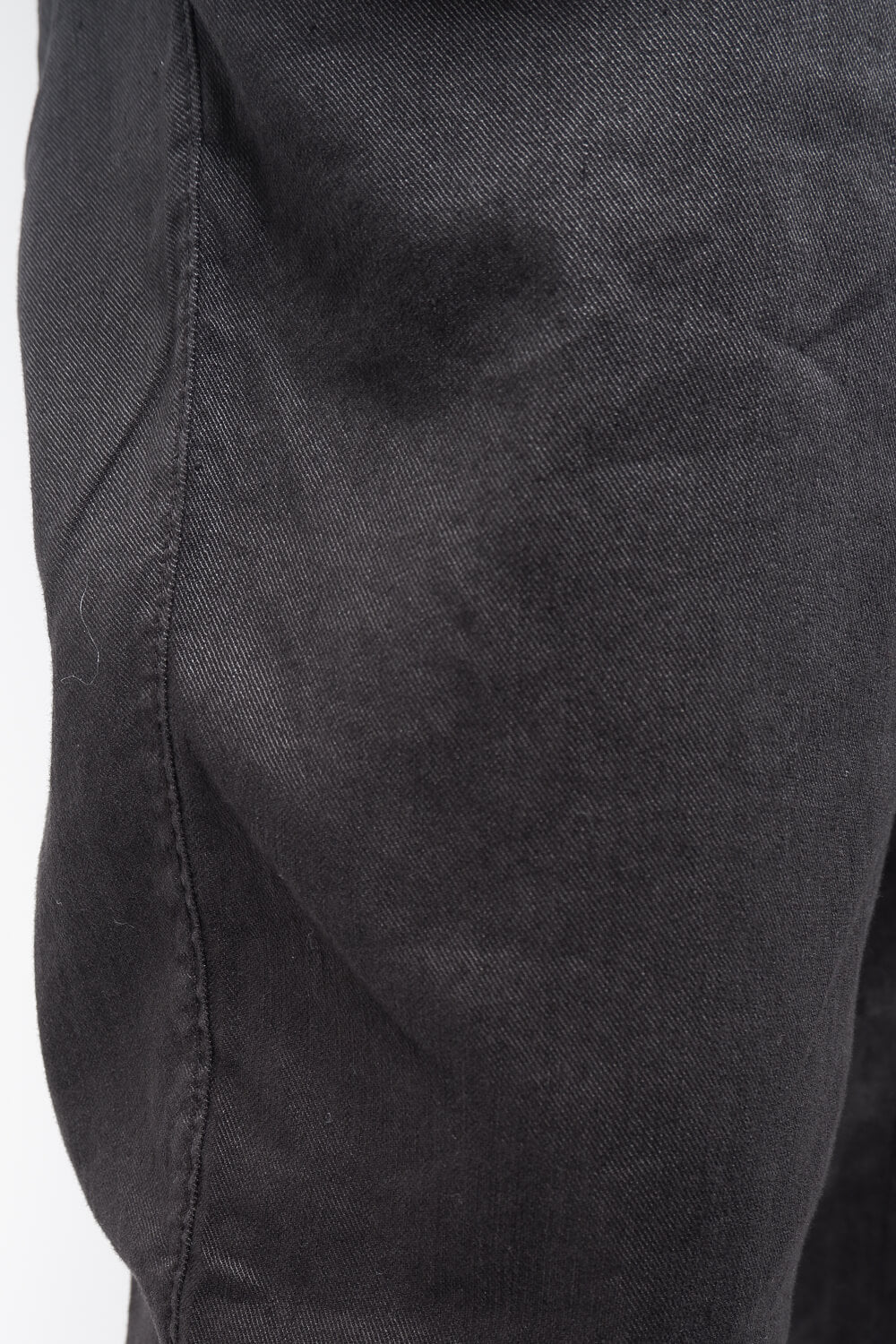 Regular Fit Cotton/Linen Chinos Black