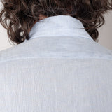 State Soft S/S Linen Shirt Light Blue