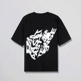 Blurred Back Logo Crewneck T-Shirt Black