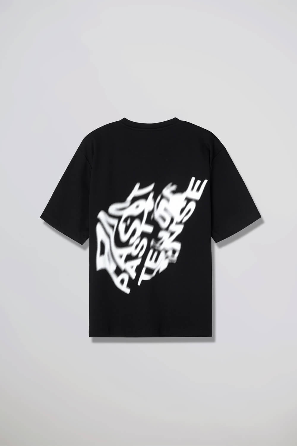 Blurred Back Logo Crewneck T-Shirt Black