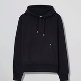 Blurred Back Logo Heavy Jersey Hoodie Black