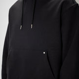 Blurred Back Logo Heavy Jersey Hoodie Black